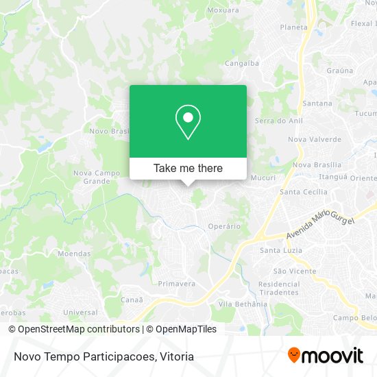 Novo Tempo Participacoes map