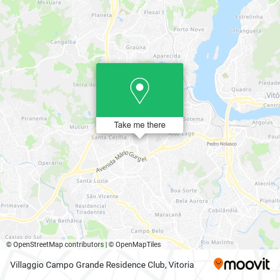 Villaggio Campo Grande Residence Club map