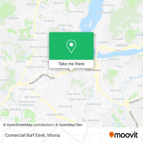 Comercial Surf Eireli map
