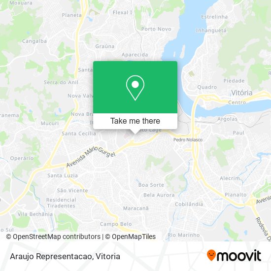 Araujo Representacao map