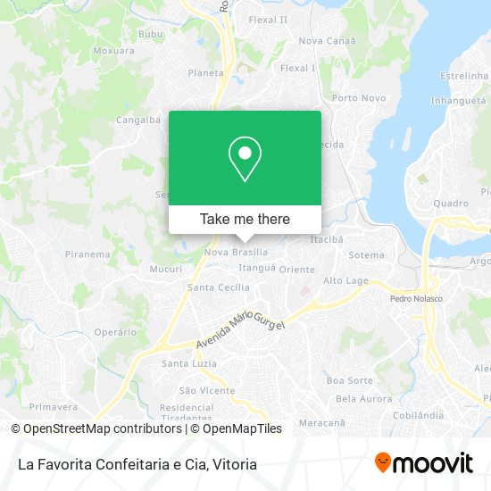 La Favorita Confeitaria e Cia map