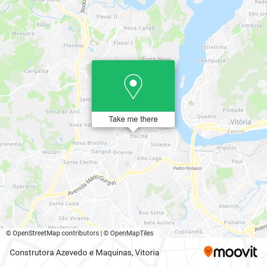 Construtora Azevedo e Maquinas map
