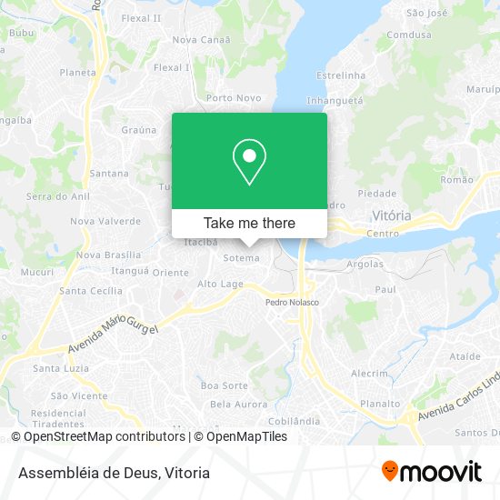 Assembléia de Deus map