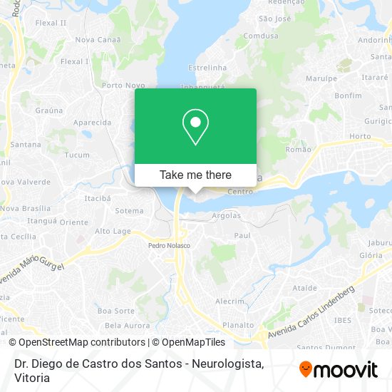 Dr. Diego de Castro dos Santos - Neurologista map