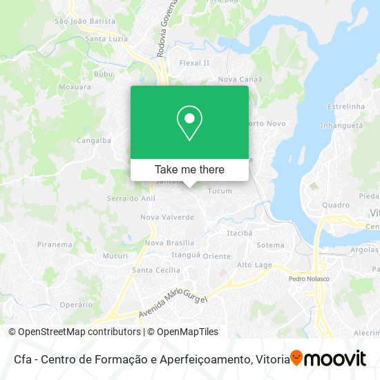 Cfa - Centro de Formação e Aperfeiçoamento map