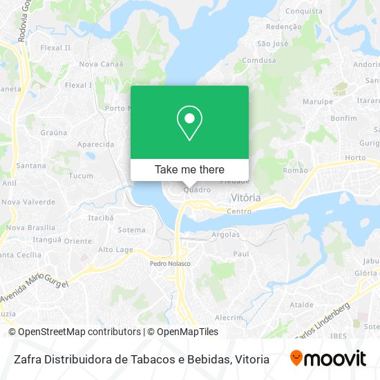 Zafra Distribuidora de Tabacos e Bebidas map