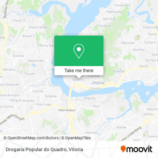 Drogaria Popular do Quadro map