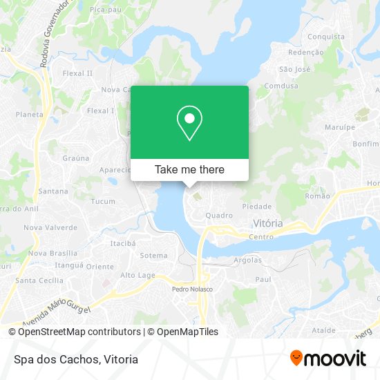 Spa dos Cachos map