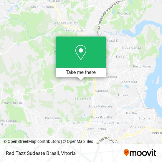 Red Tazz Sudeste Brasil map