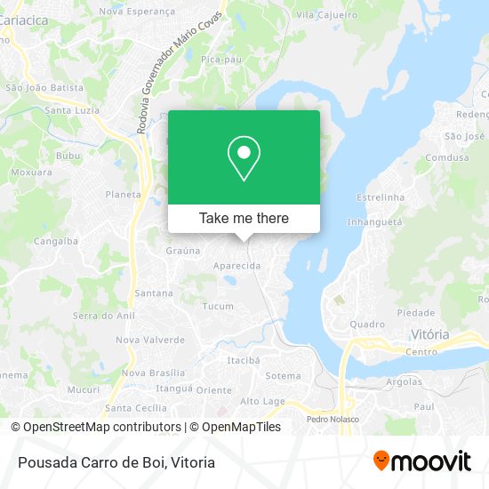 Pousada Carro de Boi map