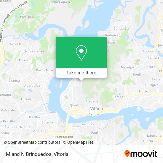 M and N Brinquedos map