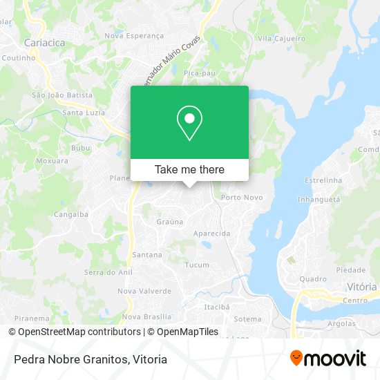 Pedra Nobre Granitos map