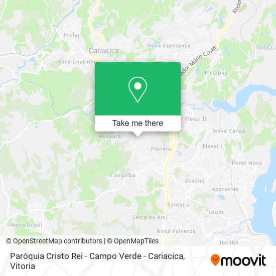 Paróquia Cristo Rei - Campo Verde - Cariacica map