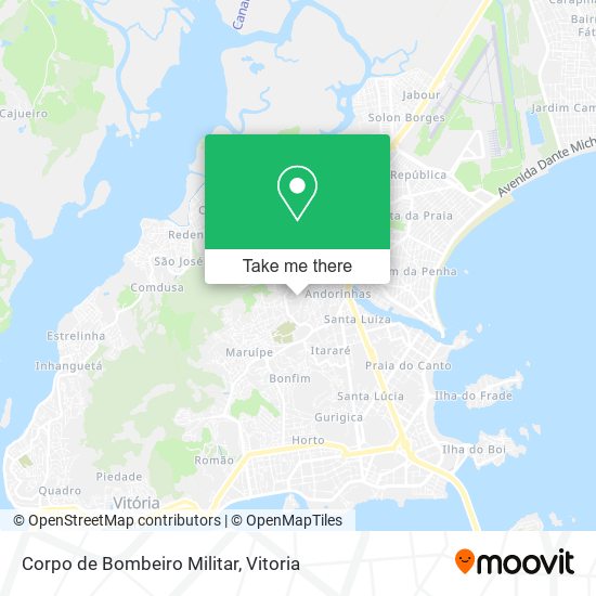 Corpo de Bombeiro Militar map