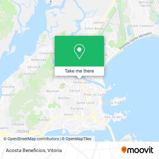 Acosta Beneficios map
