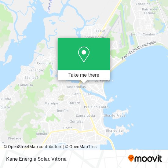 Kane Energia Solar map