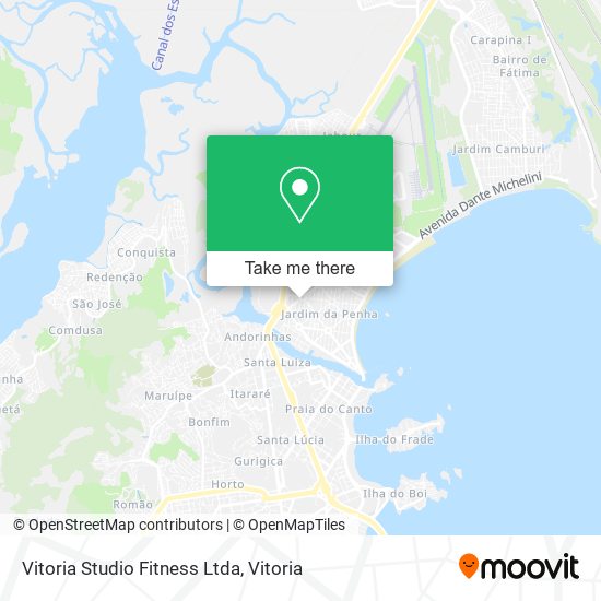 Mapa Vitoria Studio Fitness Ltda