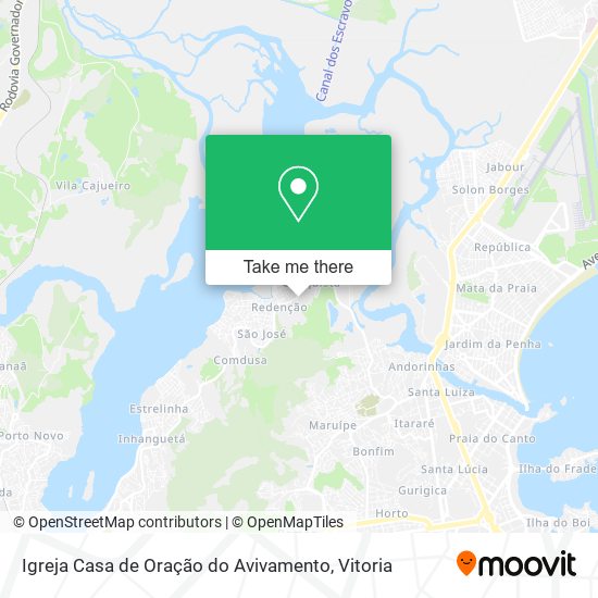 Mapa Igreja Casa de Oração do Avivamento