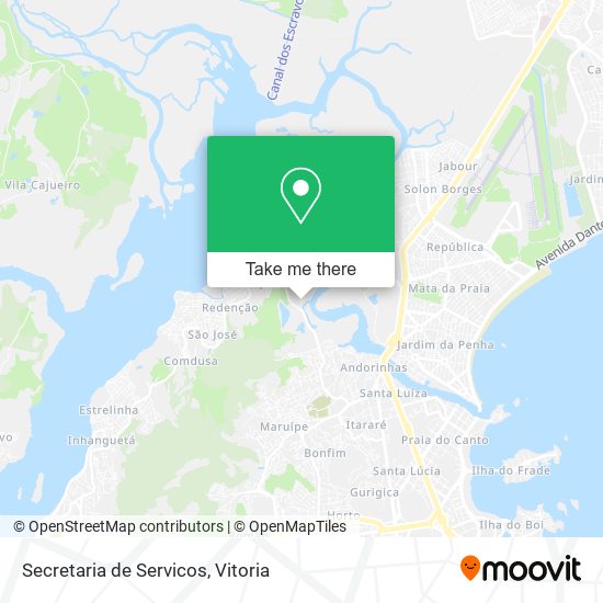 Secretaria de Servicos map