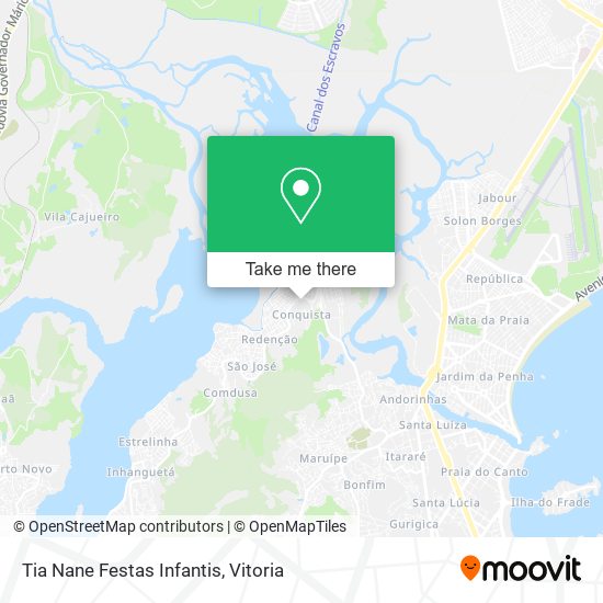 Tia Nane Festas Infantis map
