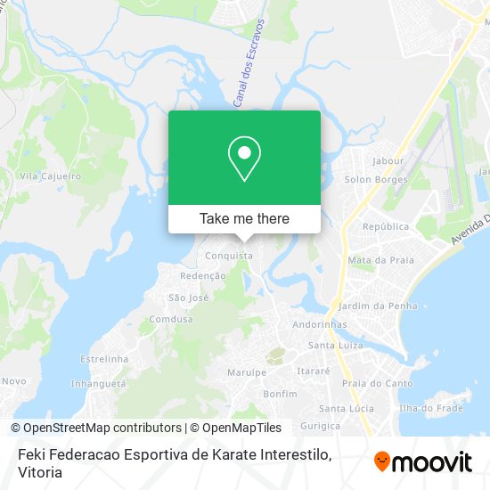 Mapa Feki Federacao Esportiva de Karate Interestilo