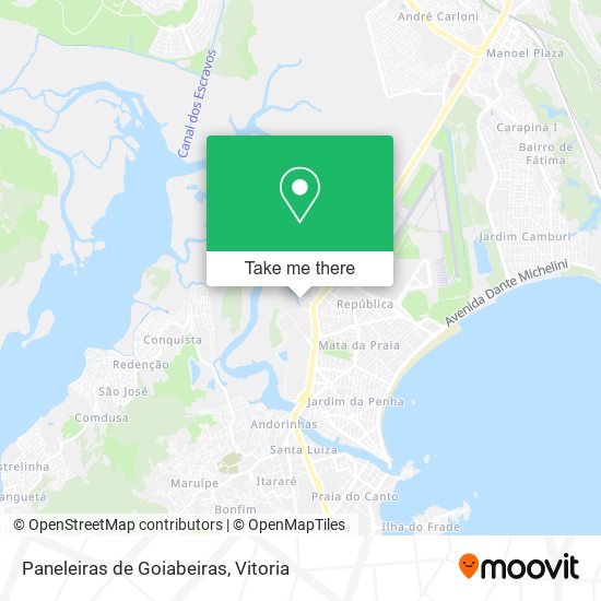 Paneleiras de Goiabeiras map