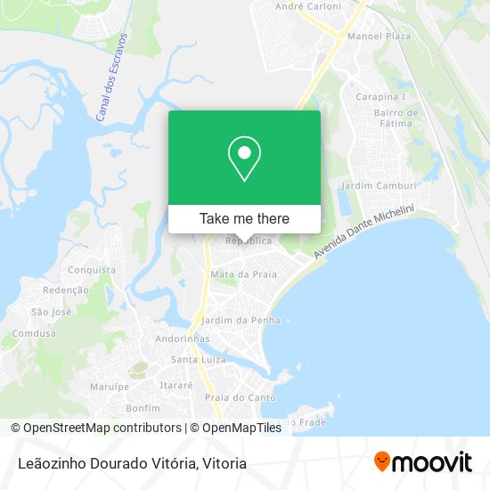 Leãozinho Dourado Vitória map