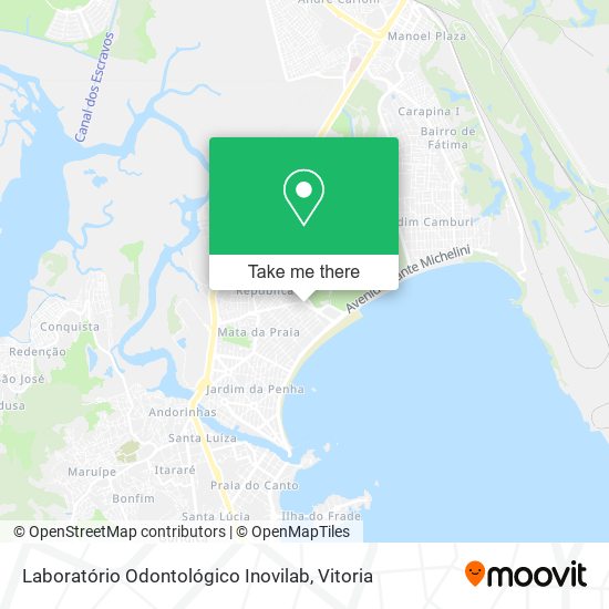 Mapa Laboratório Odontológico Inovilab