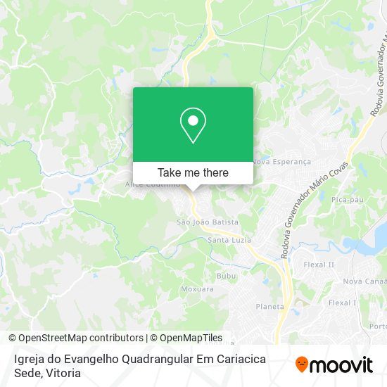 Igreja do Evangelho Quadrangular Em Cariacica Sede map