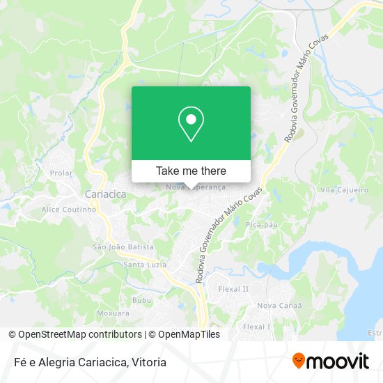 Fé e Alegria Cariacica map