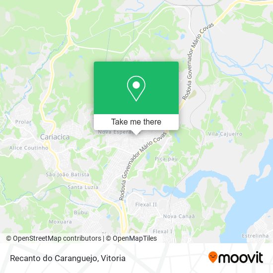Recanto do Caranguejo map