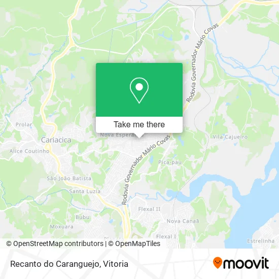 Recanto do Caranguejo map