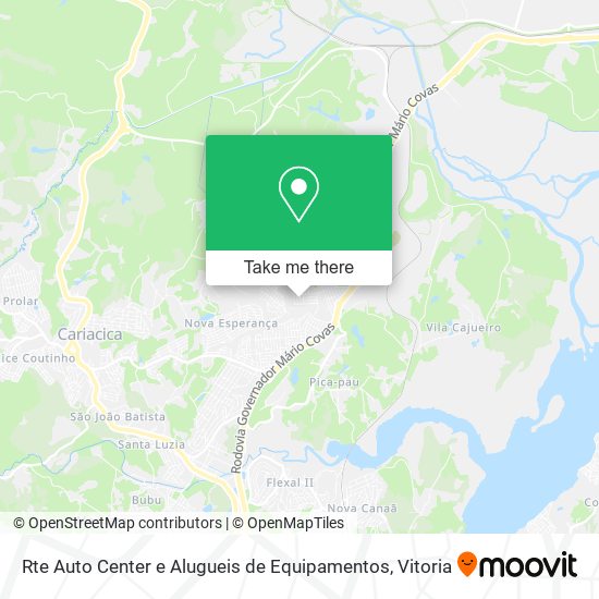 Rte Auto Center e Alugueis de Equipamentos map