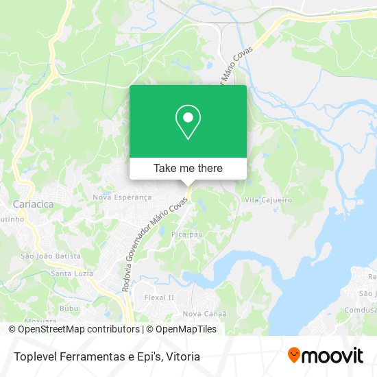 Toplevel Ferramentas e Epi's map