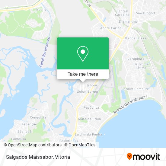 Salgados Maissabor map
