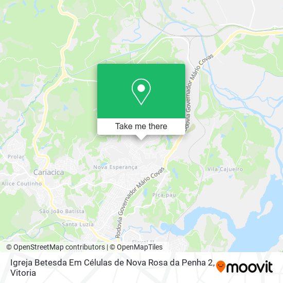 Igreja Betesda Em Células de Nova Rosa da Penha 2 map