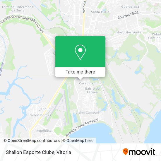 Shallon Esporte Clube map