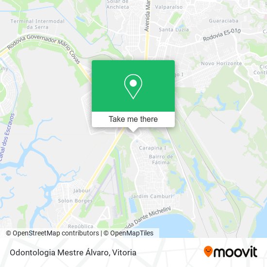 Odontologia Mestre Álvaro map
