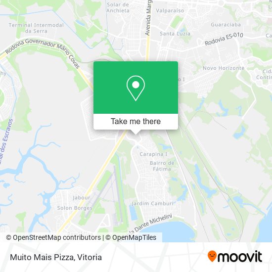 Muito Mais Pizza map