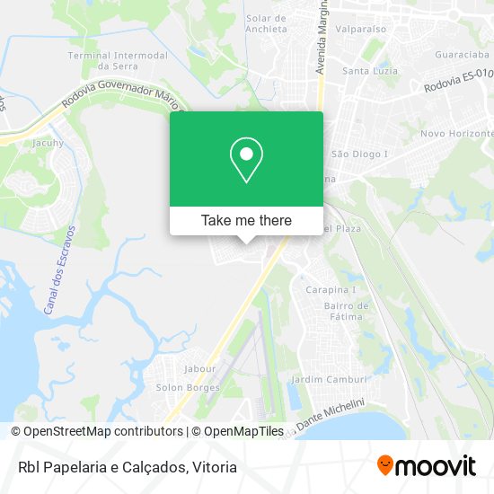 Rbl Papelaria e Calçados map
