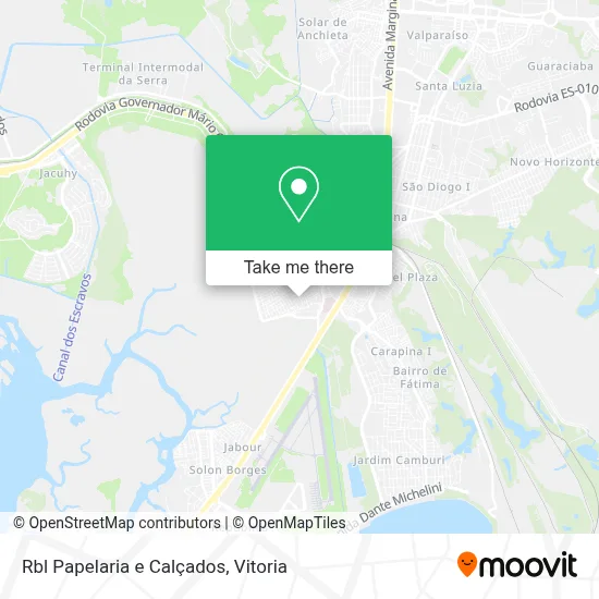 Rbl Papelaria e Calçados map