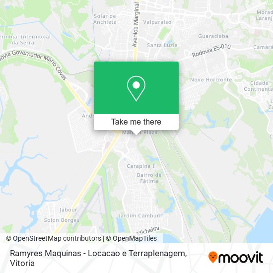 Mapa Ramyres Maquinas - Locacao e Terraplenagem