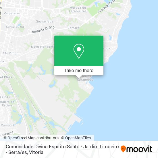 Comunidade Divino Espírito Santo - Jardim Limoeiro - Serra / es map