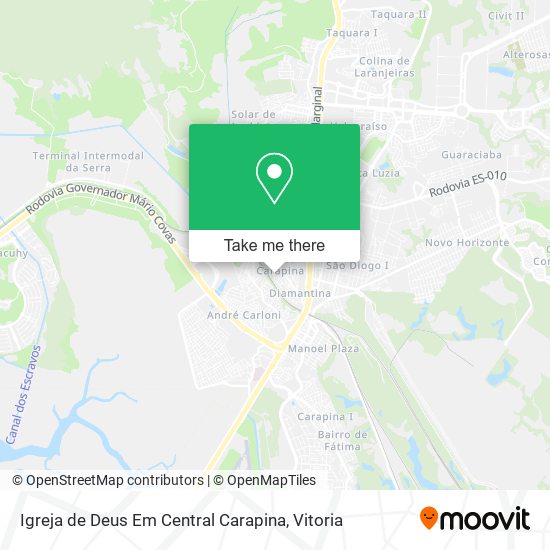 Igreja de Deus Em Central Carapina map