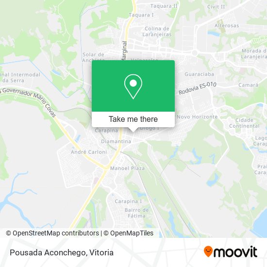 Pousada Aconchego map