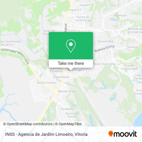 INSS - Agencia de Jardim Limoeiro map