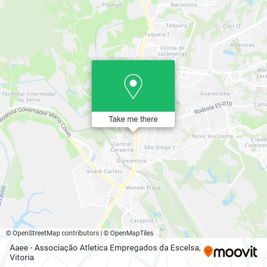 Aaee - Associação Atletica Empregados da Escelsa map