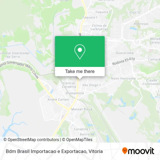 Bdm Brasil Importacao e Exportacao map