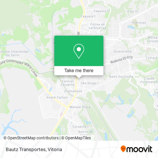Bautz Transportes map