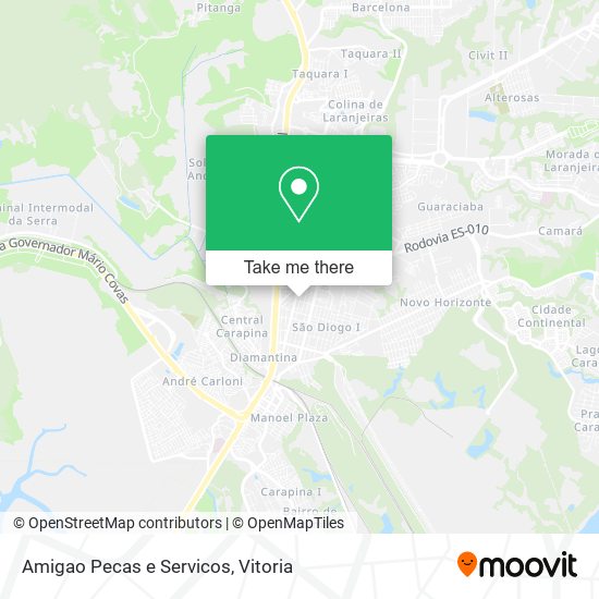 Amigao Pecas e Servicos map